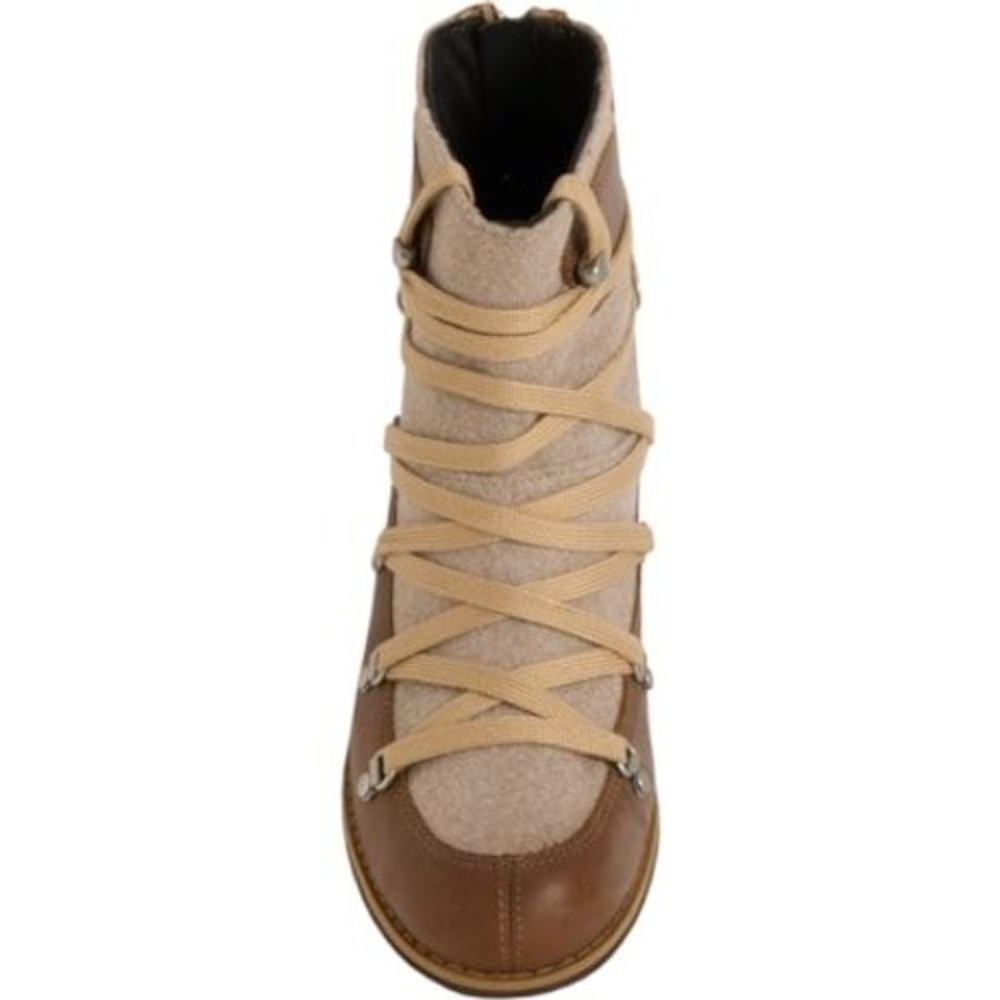 ๐ Merrell Leather Shiloh II Warm Women Short Boots Heeled Camel Brown Beige 6 - Picture 5 of 9